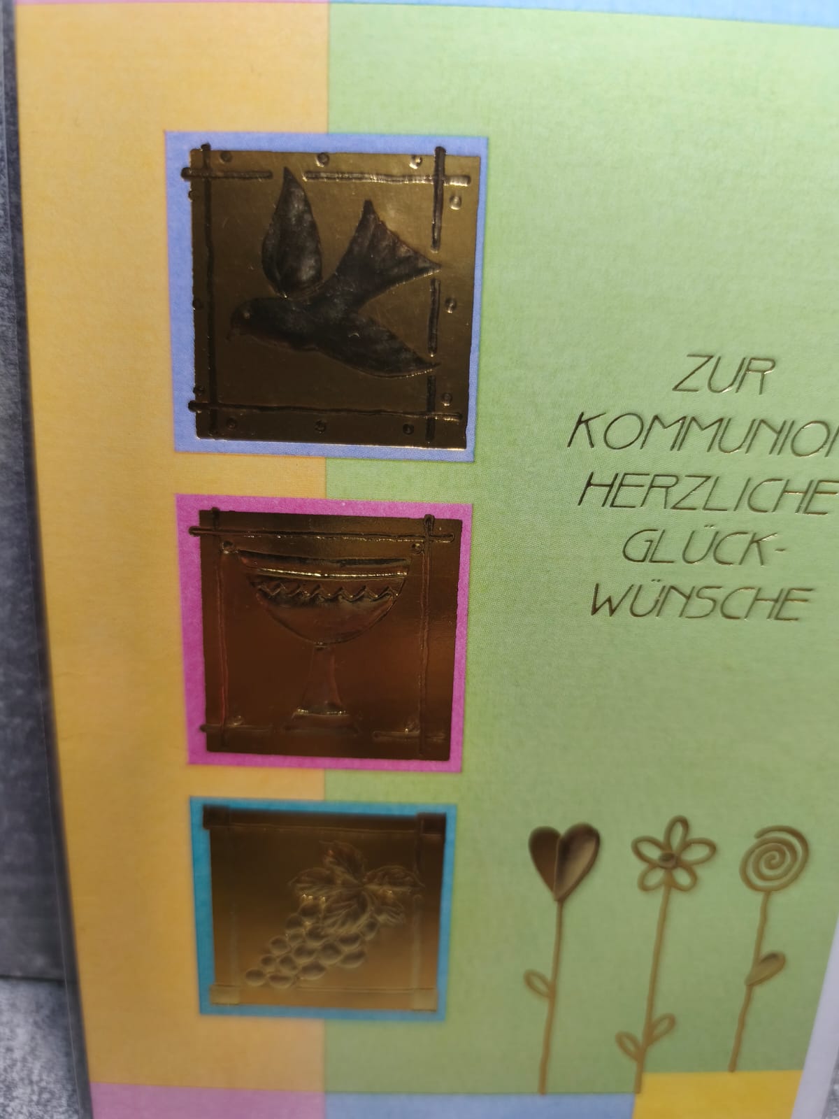 Grußkarte zur hl. Kommunion