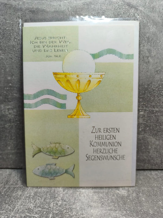 Grußkarte zur hl. Kommunion