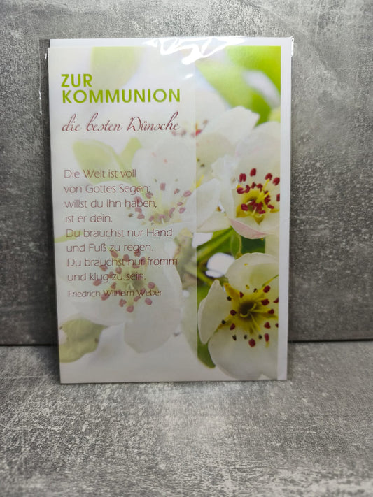 Grußkarte zur hl. Kommunion